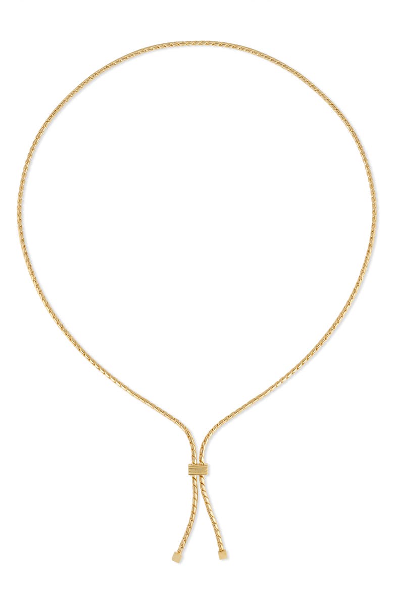 IVI Los Angeles Bolo Tie Necklace, Main, color, Yellow Gold