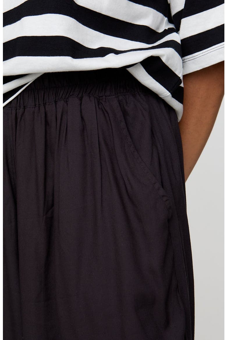 Organic Cotton Drape Trousers, Alternate, color, Black