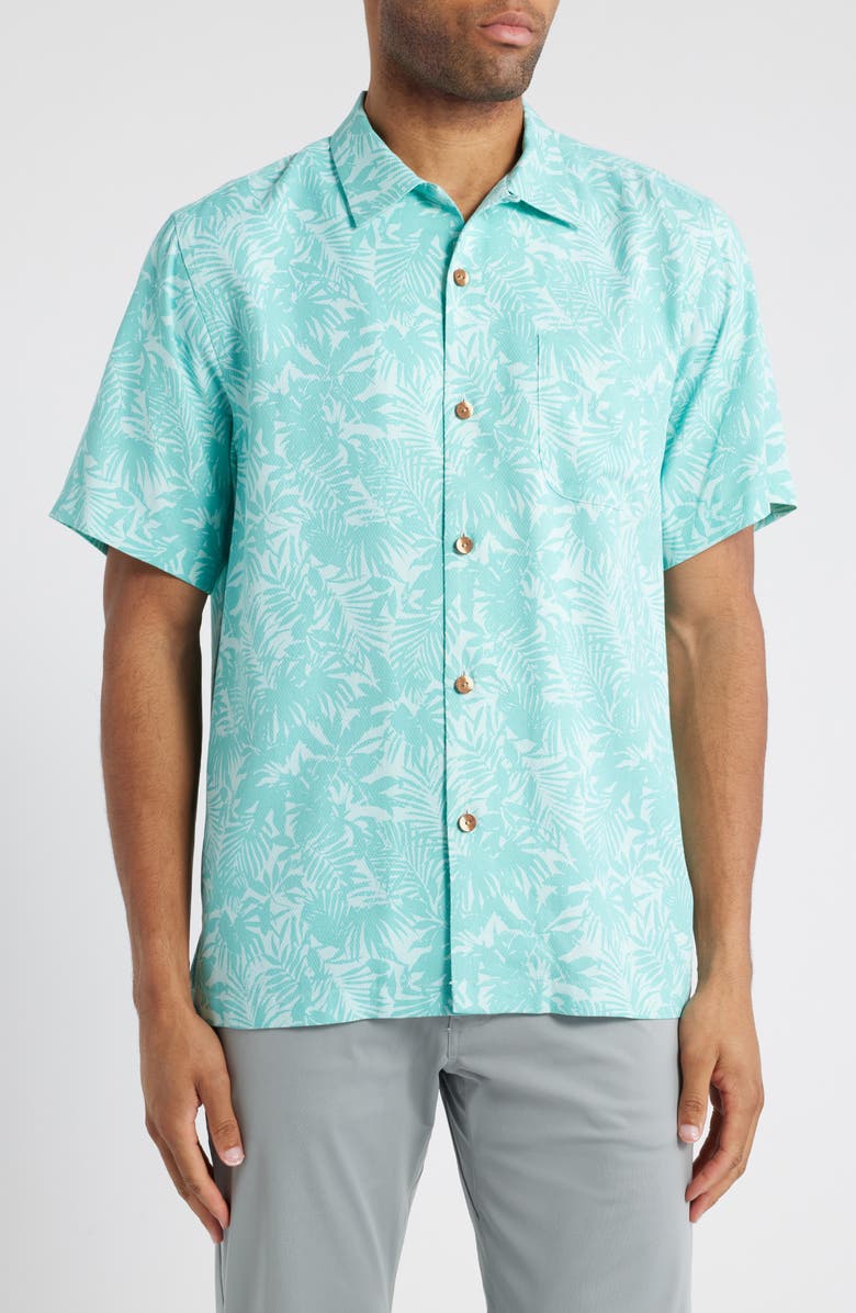 Tommy Bahama Palm Haven Silk Camp Shirt, Main, color,