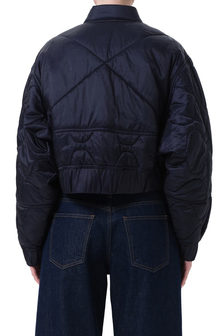 Iona Quilted Nylon Jacket, Alternate, color, INK NAVY NYLON