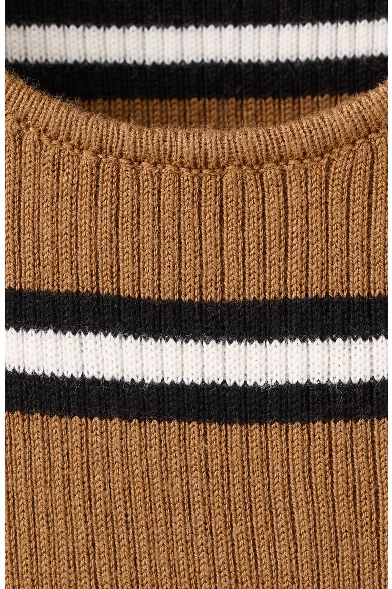 Stripe Knit Tank, Alternate, color, CARAMEL