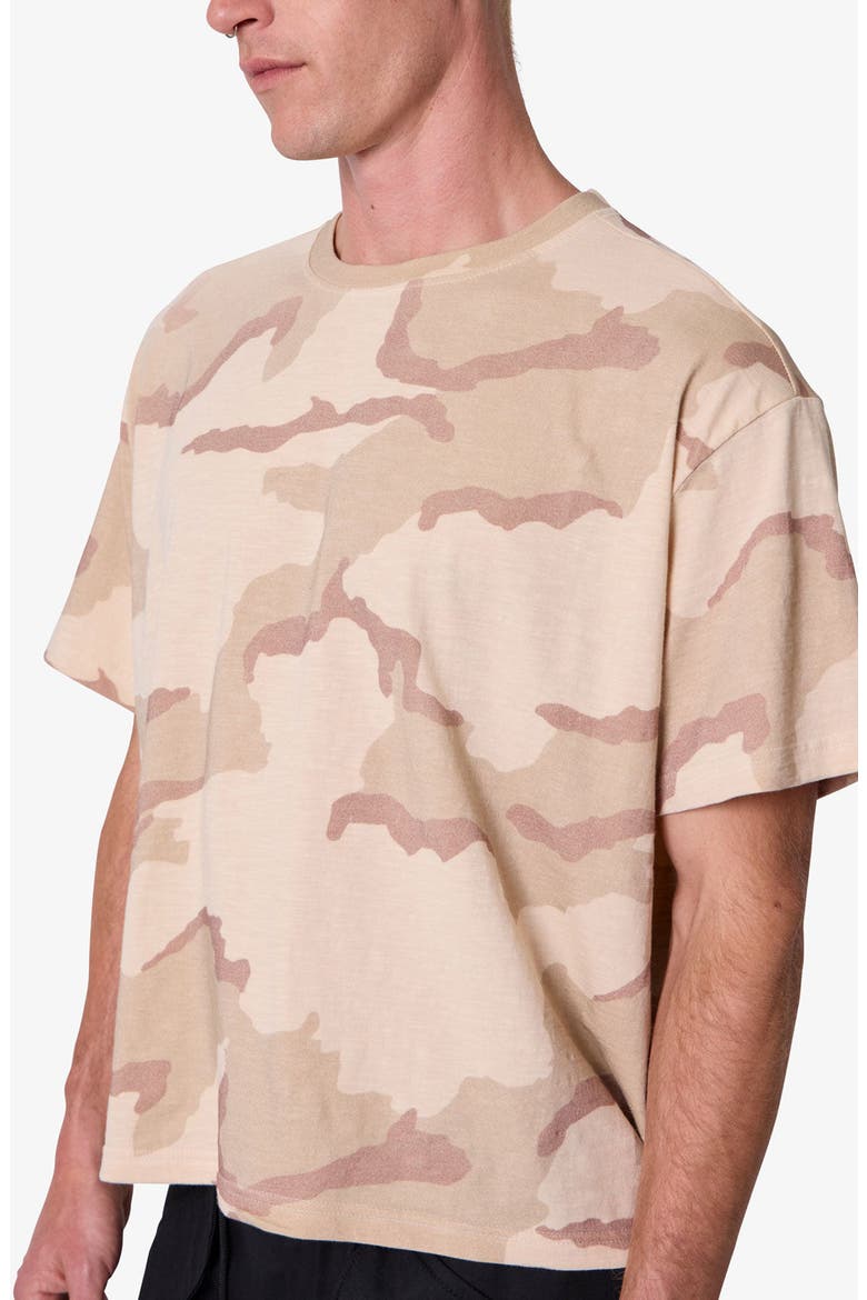 Sprayed Slub Camouflage T-Shirt, Alternate, color, DESERT CAMO