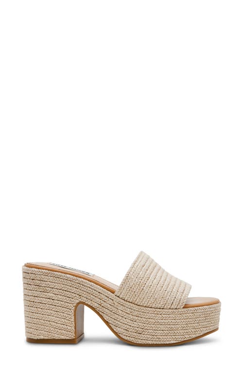 Steve Madden Trippy Platform Sandal In Natural