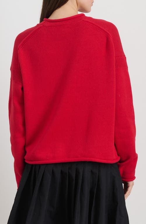 ALEX MILL ALEX MILL MARINER ROLL EDGE COTTON SWEATER