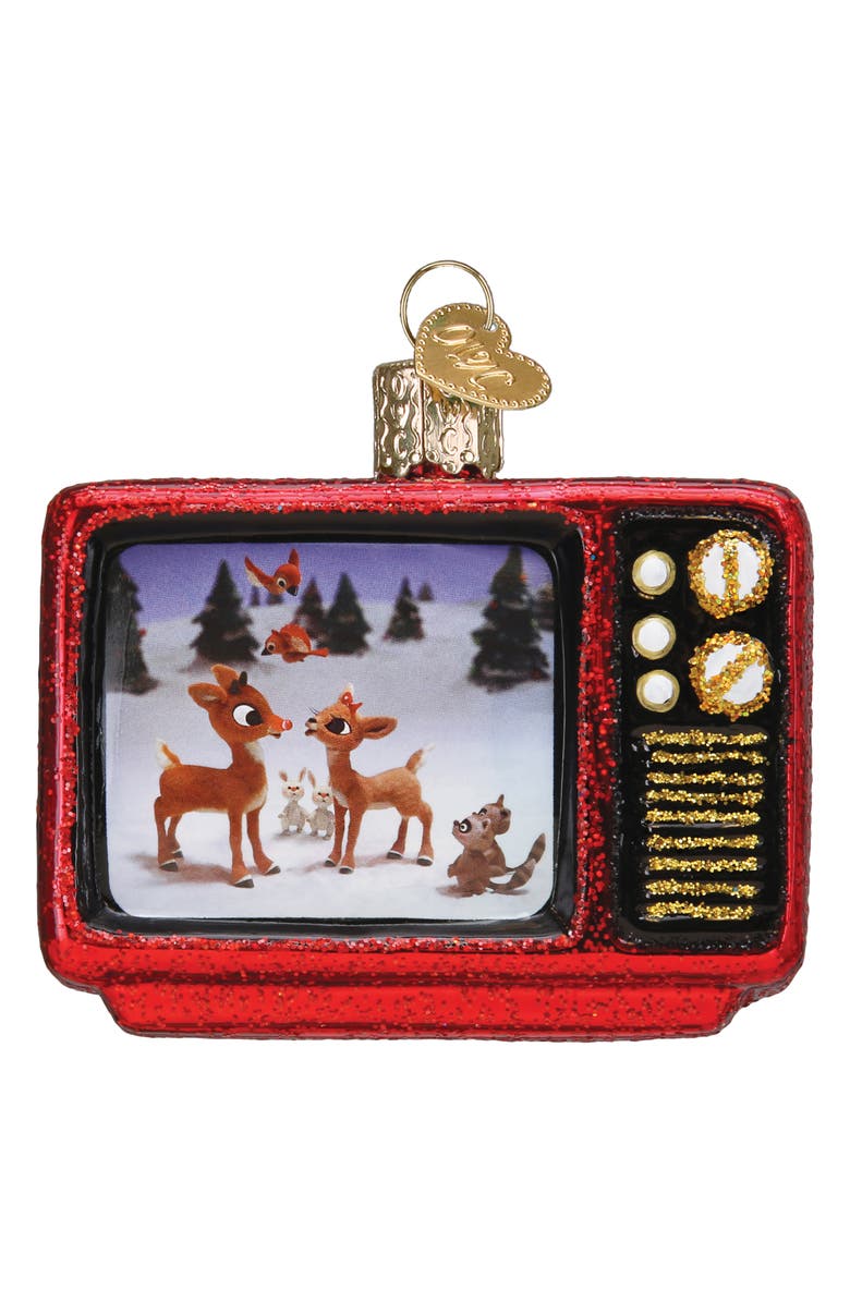 Old World Christmas Christmas Classic Glass Ornament, Main, color, Red/ Black/ Multi