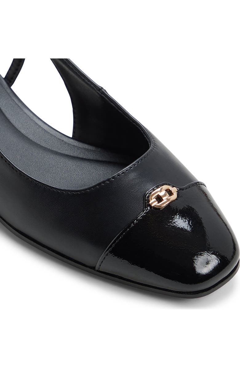 ALDO Maree Slingback Cap Toe Pump, Alternate, color, Black