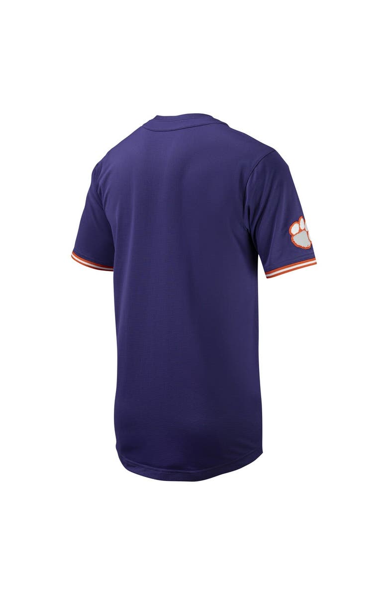 Nike Men's Nike Purple Clemson Tigers Replica Full-Button Baseball Jersey, Alternate, color, 