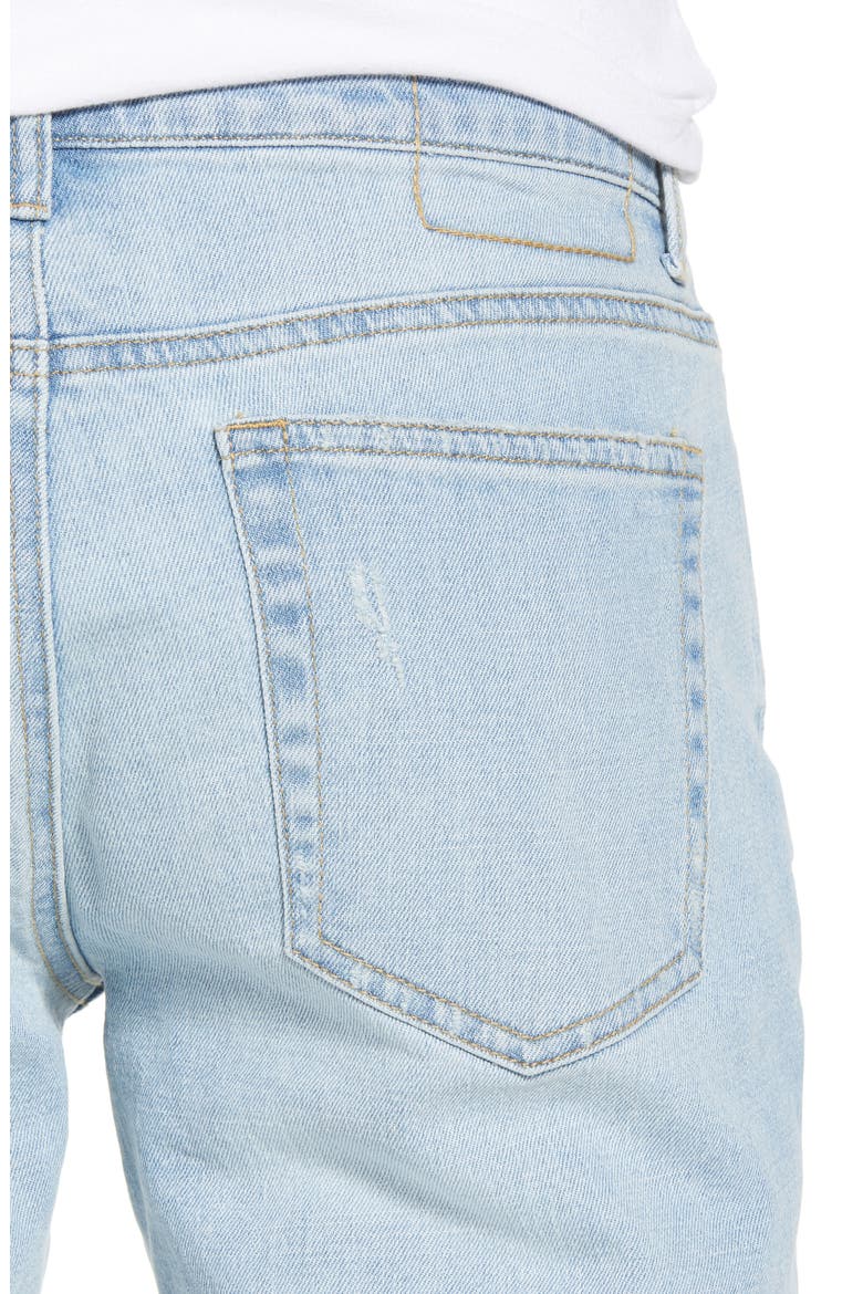 Ripped Skinny Fit Jeans, Alternate, color, BLUE CORGAN WASH