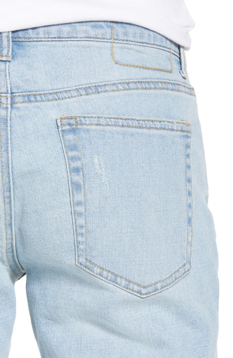 The Rail Ripped Skinny Fit Jeans, Alternate, color, 