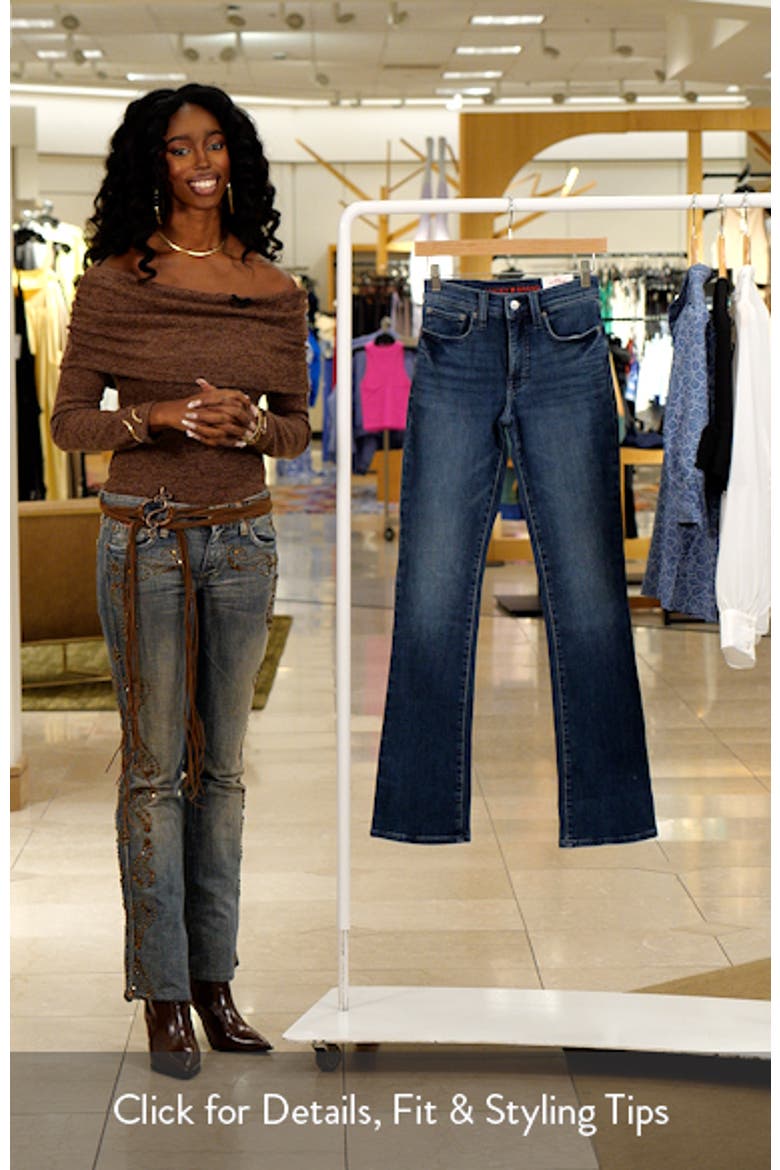 Stevie High Waist Mini Bootcut Jeans video