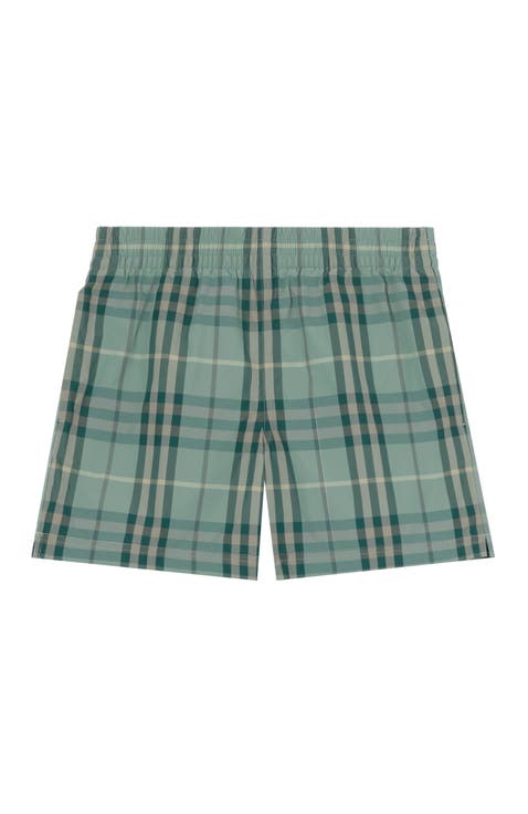 Check Swim Shorts