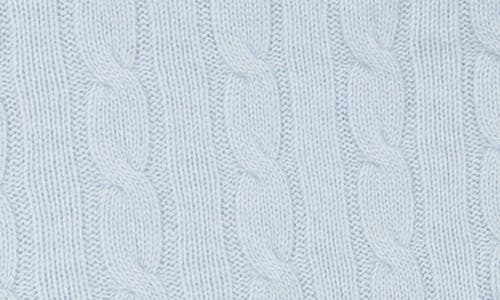 Sofia Cashmere Cable Stitch Cashmere Beanie & Blanket Set In Blue