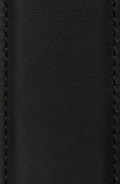 Versace Medusa Head Leather Belt In Black
