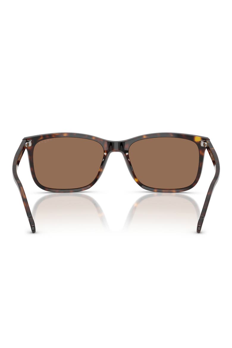 57mm Pillow Sunglasses, Alternate, color, DARK HAVANA