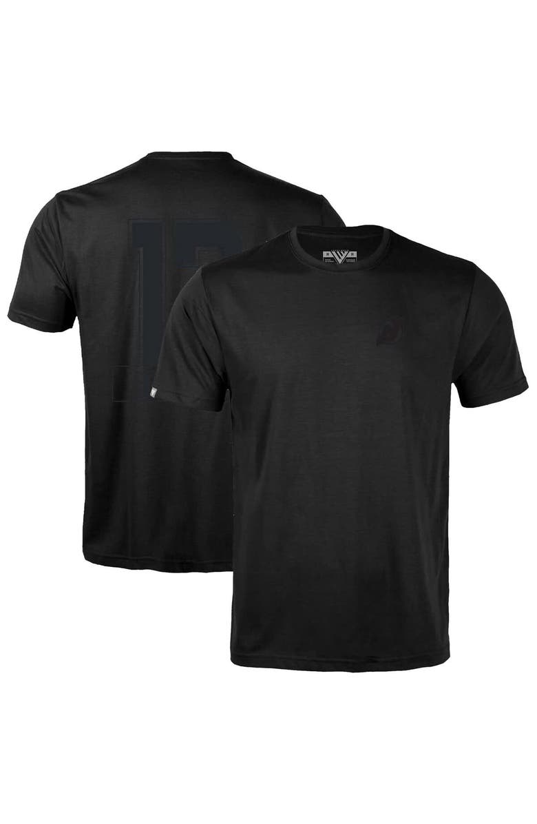 LEVELWEAR Men's Levelwear Nico Hischier Black New Jersey Devils Richmond Darkside Name & Number T-Shirt, Main, color, Black