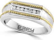 EFFY Men's Diamond Two-Tone Signet Ring