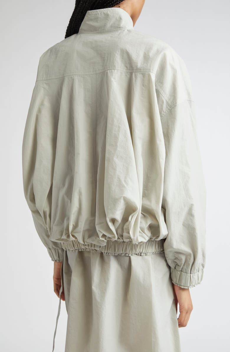 renaissance renaissance Alex Double Layer Bubble Hem Taffeta Bomber Jacket, Alternate, color, 