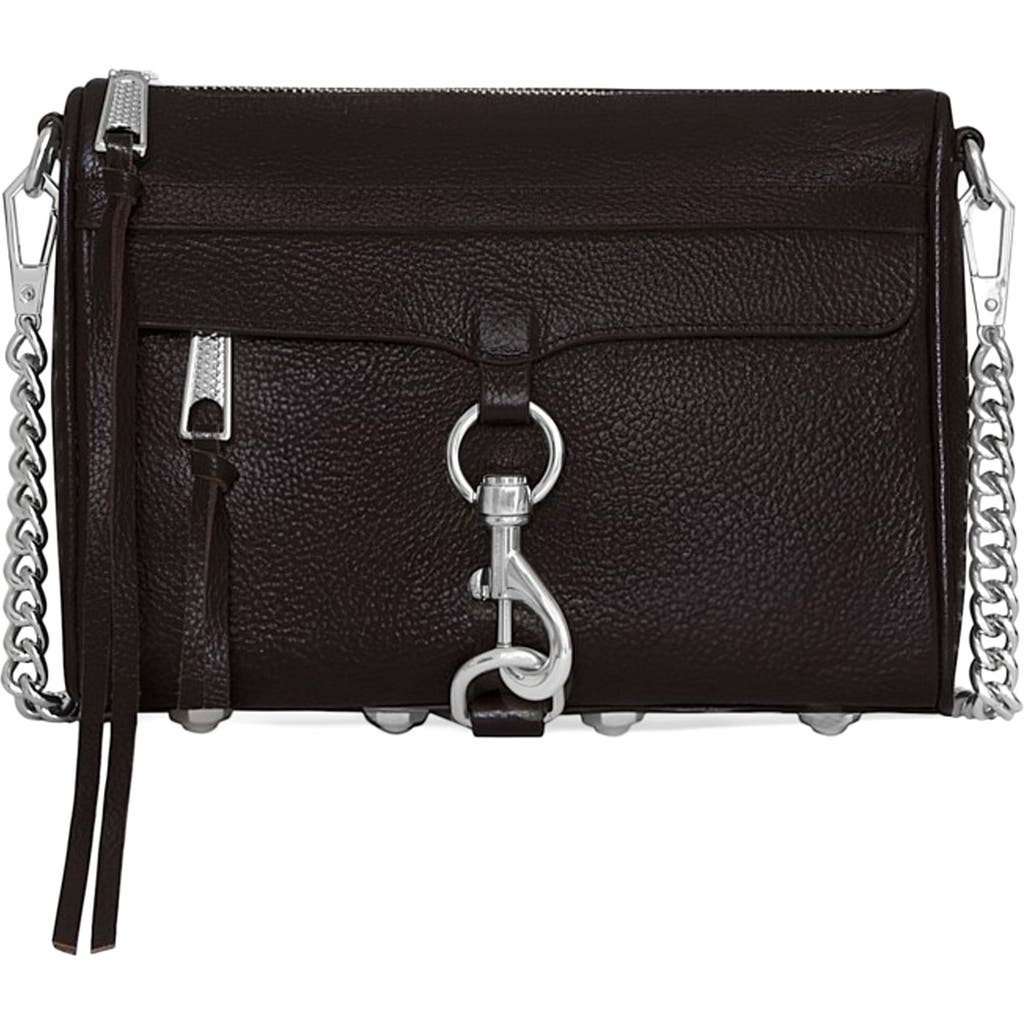 Rebecca Minkoff Mini Mac Convertible Leather Crossbody Bag In Brown