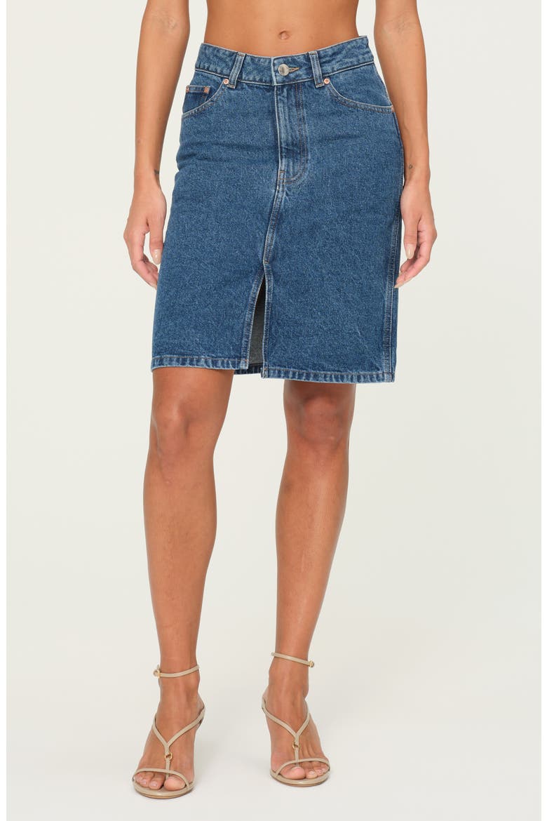 Lexie High Waist Denim Skirt, Main, color, NORTH BEACH
