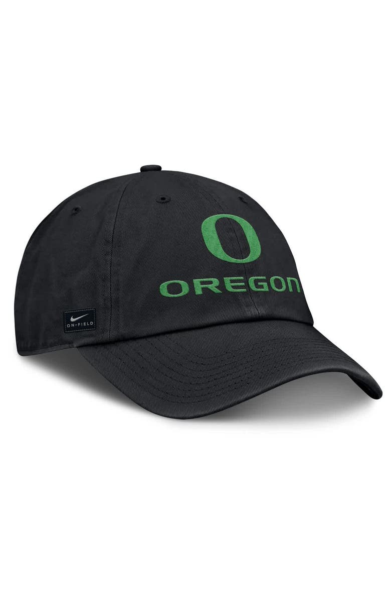Nike Men's Nike Black Oregon Ducks 2025 Sideline Club Adjustable Hat, Alternate, color,