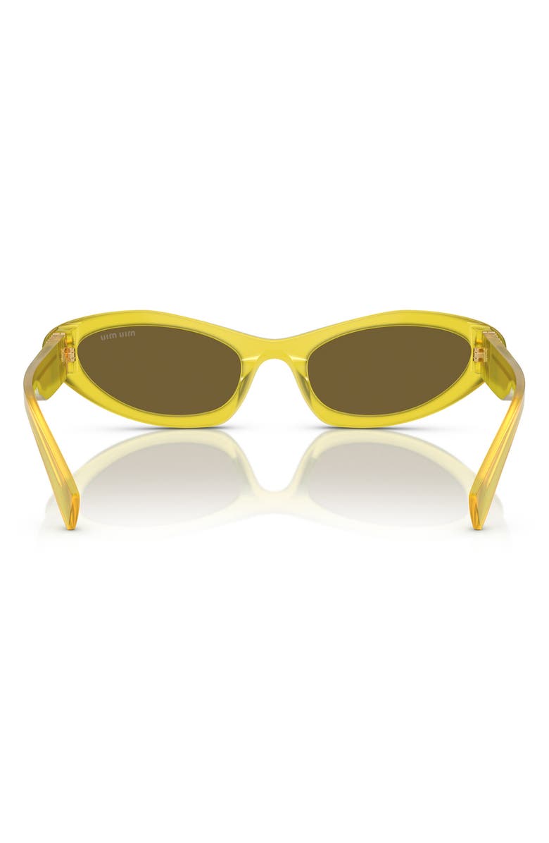 Miu Miu 54mm Polarized Irregular Sunglasses, Alternate, color,