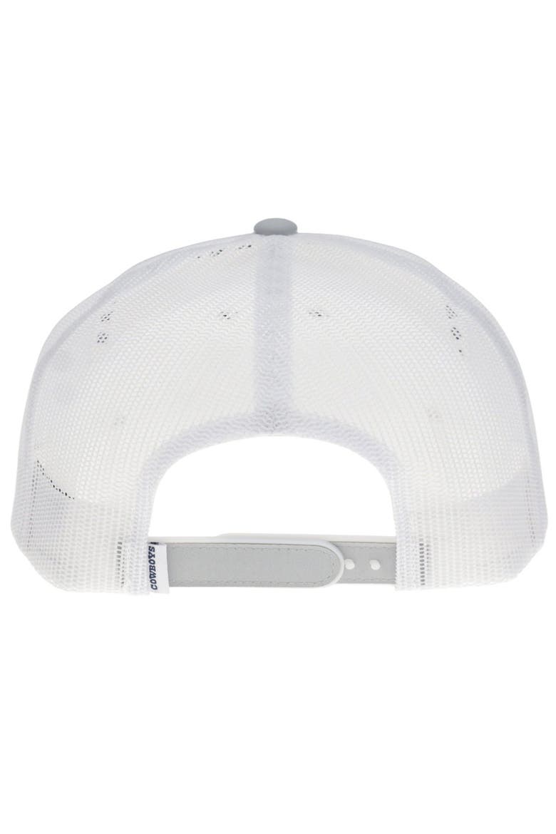 Men's HOOey  White/Gray Dallas Cowboys America's Team Trucker Adjustable Hat, Alternate, color, White