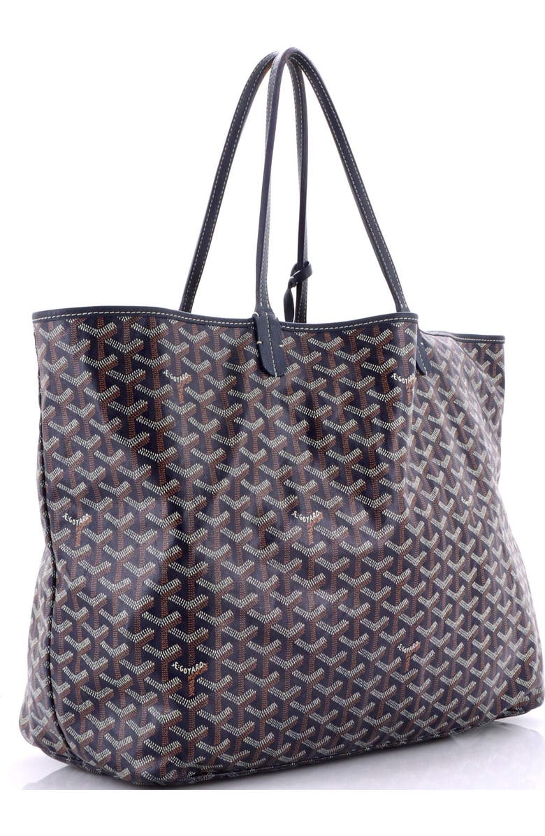 Pre-Owned Goyard Saint Louis Tote Coated Canvas GM, Alternate, color, Blue