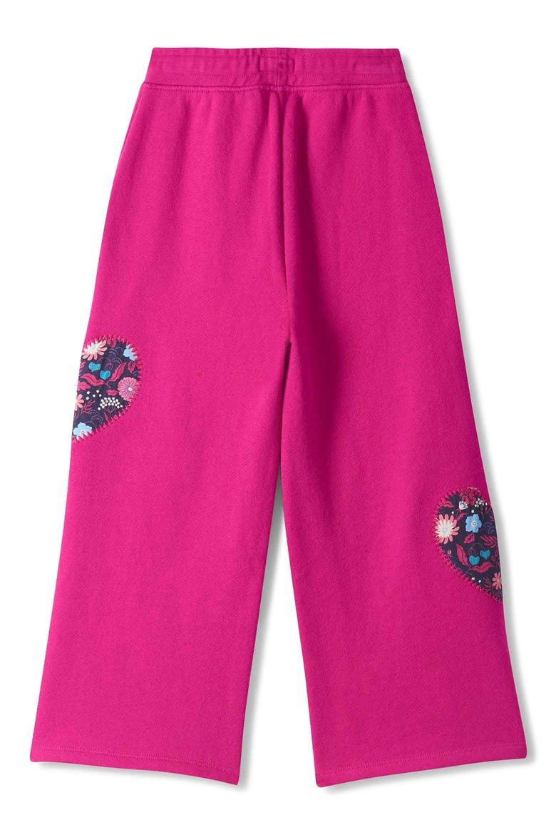 Kids' Very Berry Wide Leg Track Pants, Alternate, color, VERY BERRY