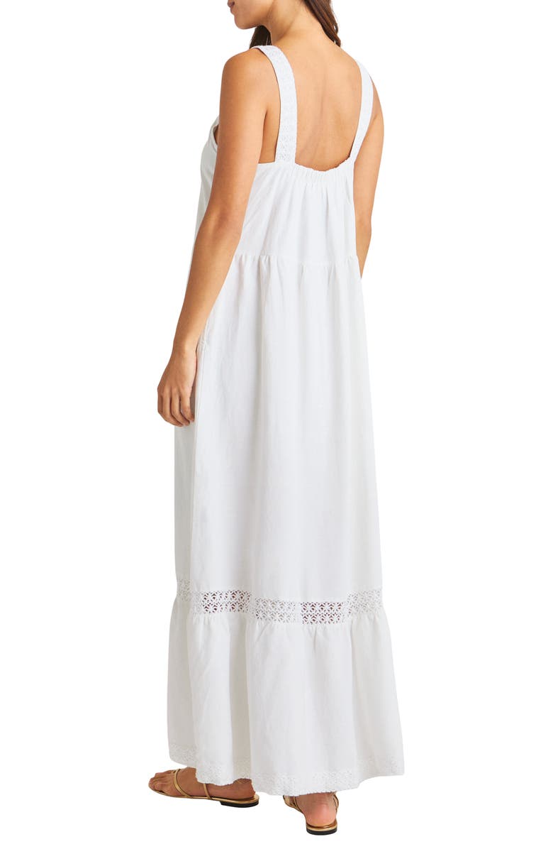Splendid Casey Linen Blend Maxi Sundress, Alternate, color, 