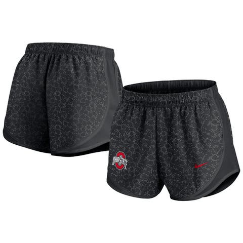 Women's Nike Black Ohio State Buckeyes Tempo Pattern Performance Shorts