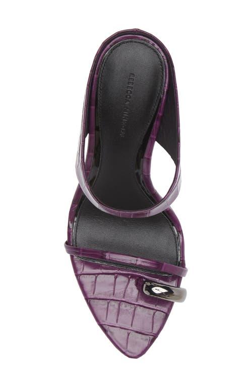 Rebecca Minkoff Toe Ring Pointed Toe Slide Sandal In Purple
