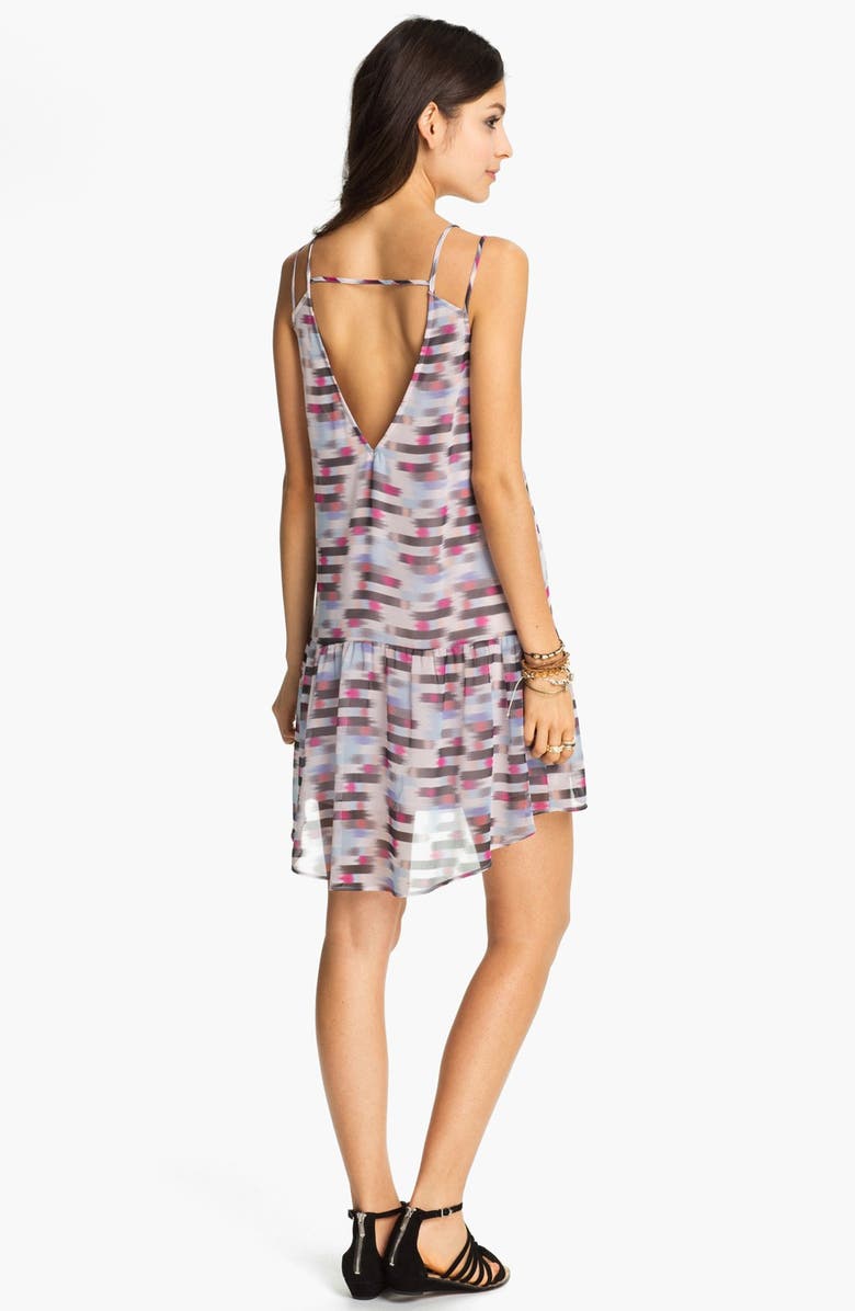 All in Favor Blur Print Drop Waist Dress, Alternate, color,