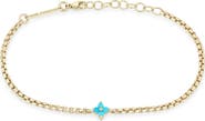 Zoë Chicco 14K Gold Turquoise Quad Bracelet