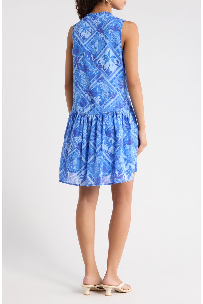 Kaidy Tropical Loly Trapeze Minidress, Alternate, color, BLUE-MUL