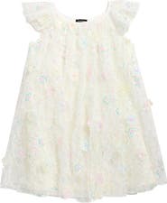 Zunie Kids' Sequin & Floral Appliqué Float Dress