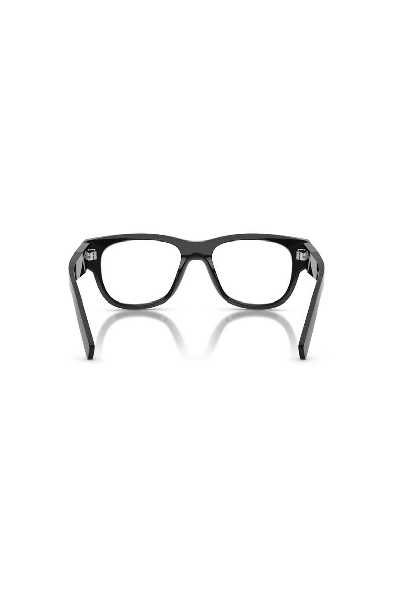 Prada 51mm Square optical glasses, Alternate, color, Black