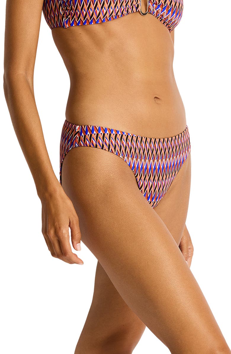 Sea Level Tessera Bikini Bottoms, Alternate, color, Blue Multi