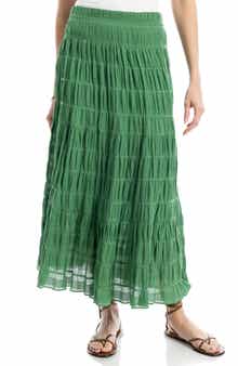 Textured Midi Skirt
