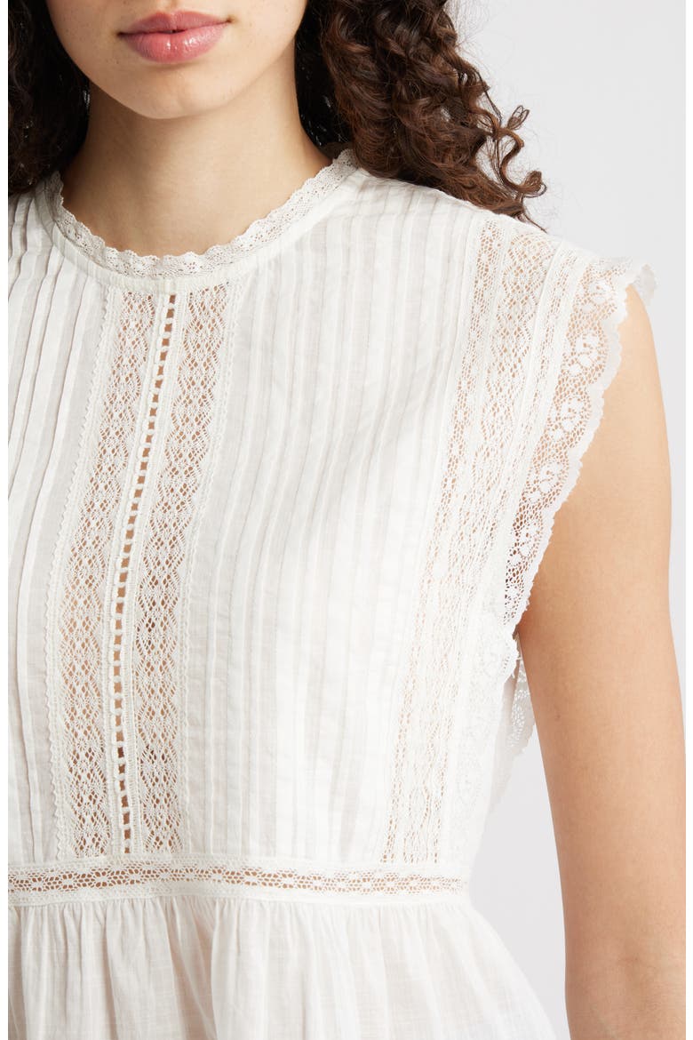 The Sonnet Lace Inset Top, Alternate, color, TRUE WHITE