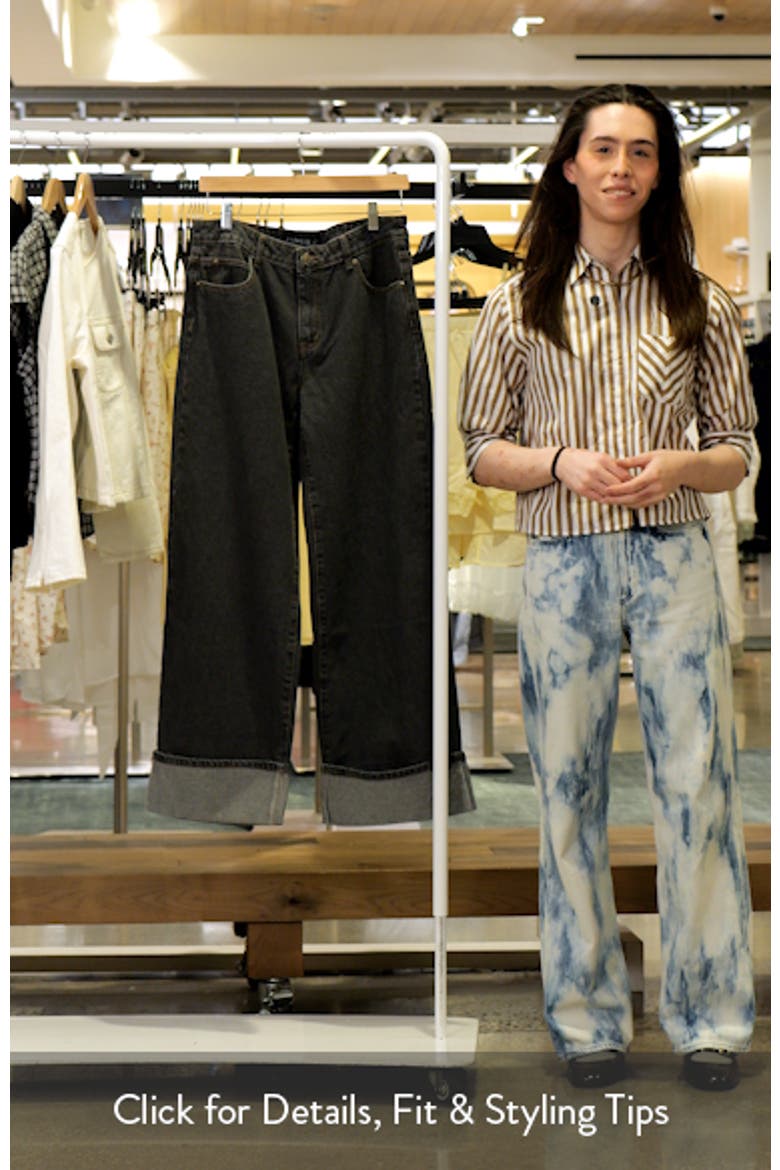 Top Model Cuffed Relaxed Fit Straight Leg Jeans video