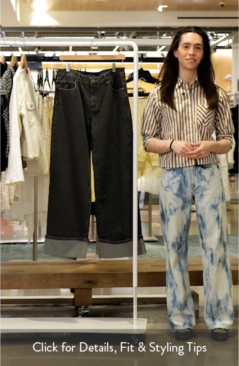 Top Model Cuffed Relaxed Fit Straight Leg Jeans, sales video thumbnail