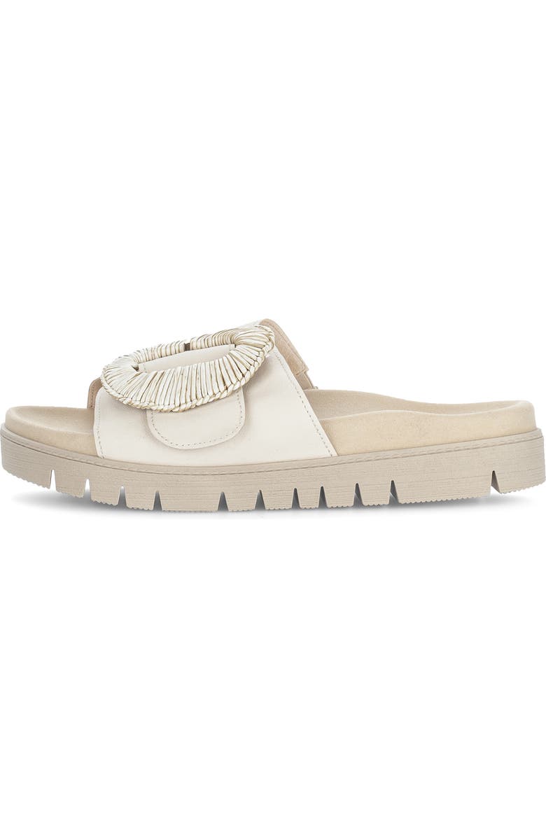 Gabor Platform Slide Sandal, Alternate, color, Panna