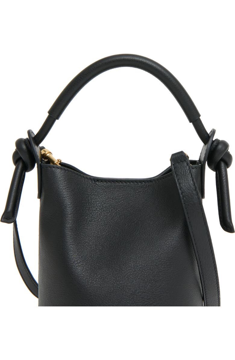 Mansur Gavriel Mini Mini Fortuna Bucket Bag, Alternate, color, Black