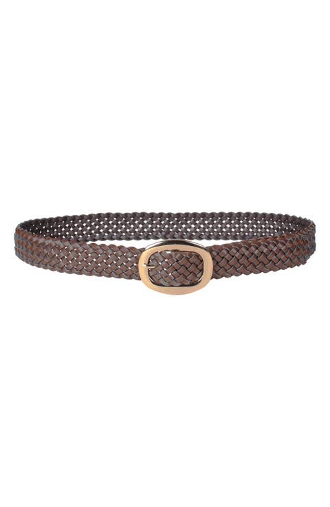 Chunky Braided C-Bar Buckle Belt