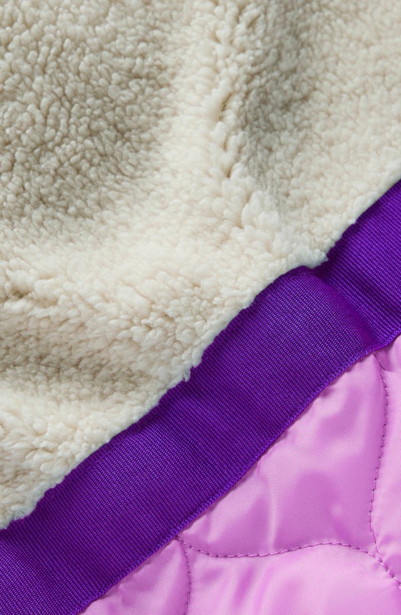 Mini Boden Kids' 2-in-1 Padded Coat, Alternate, color, Red/ Pink Metallic