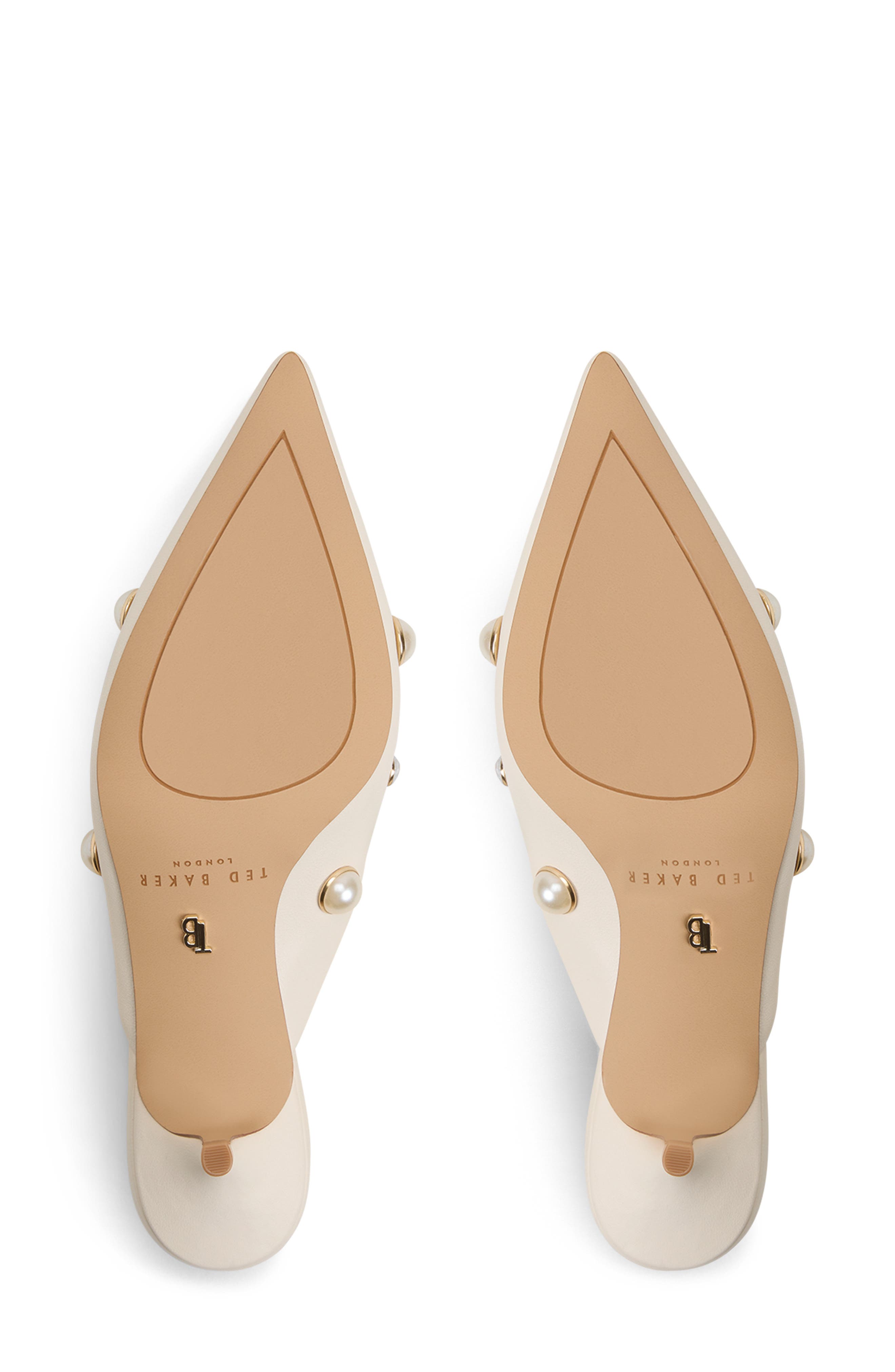 Georgie Pointed Toe Mule, Alternate, color, WHITE/ BONE