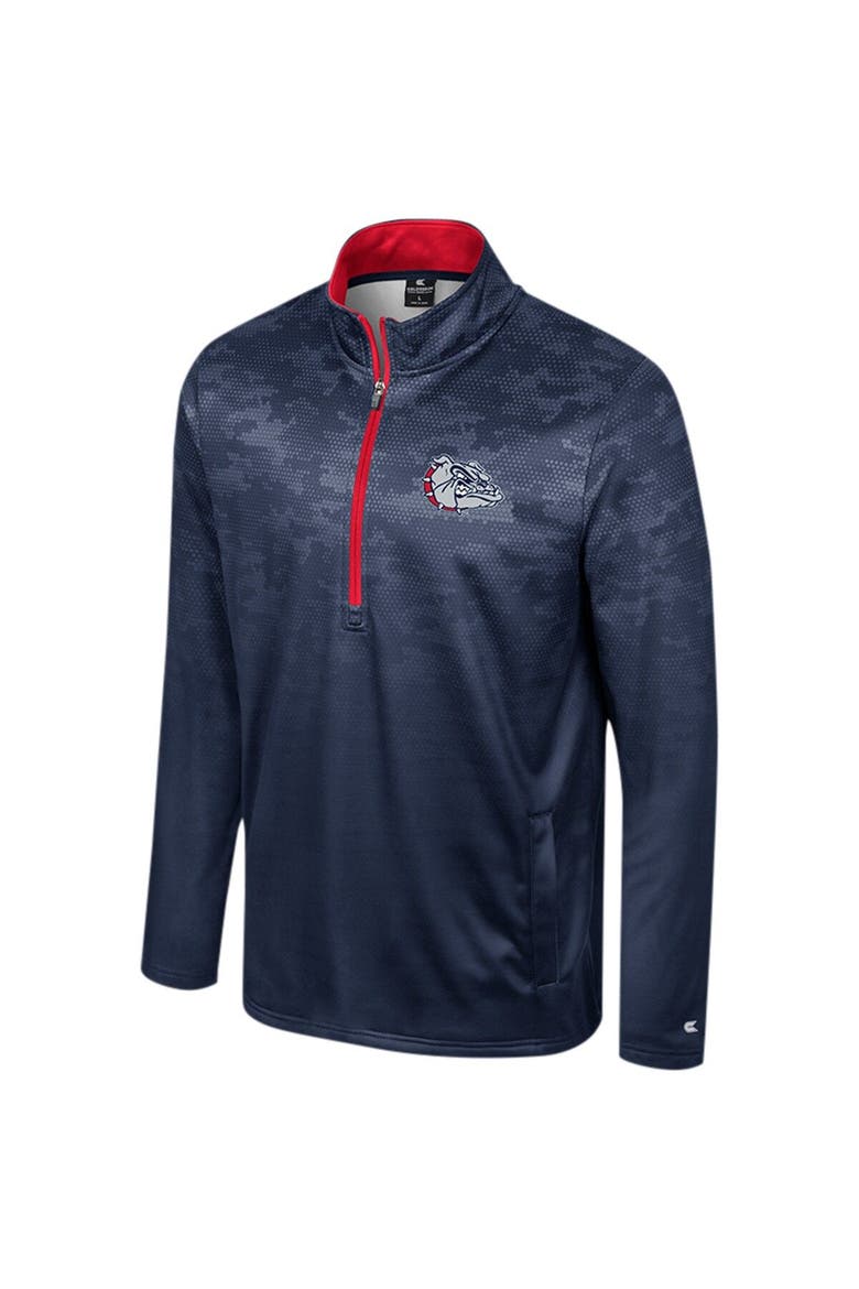 Men's Colosseum  Navy Gonzaga Bulldogs The Machine Half-Zip Jacket, Alternate, color, Navy