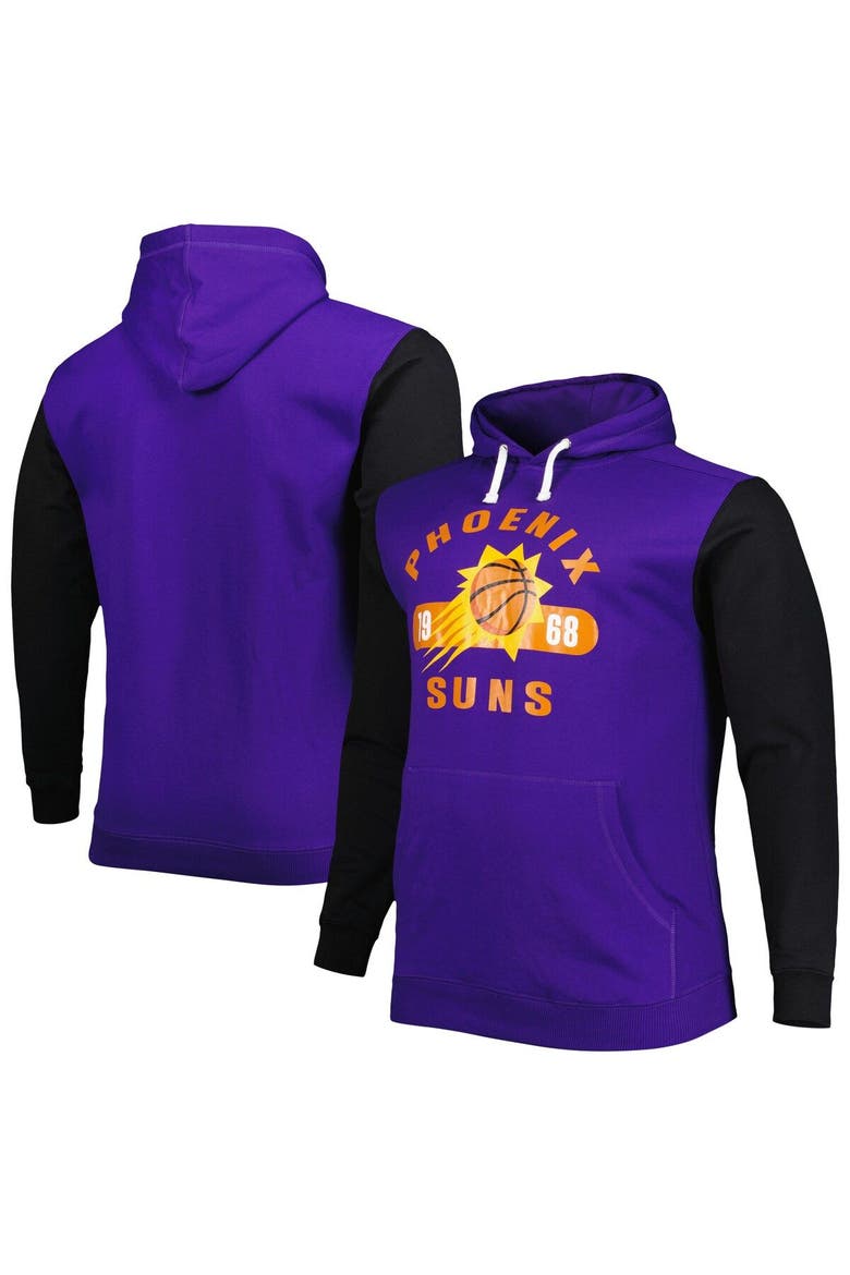 Men's Fanatics Branded Purple/Black Phoenix Suns Big & Tall Bold Attack Pullover Hoodie, Main, color, Purple