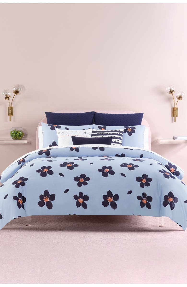 Kate Spade New York blue grand floral twin xl comforter set, Alternate, color,