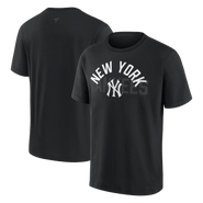 FANATICS Men's Fanatics New York Yankees Black Out Heavyweight T-Shirt
